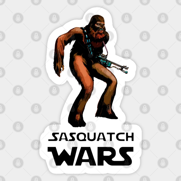 Sasquatch Wars | Sasquatch | Yeti | Big Foot Sticker by japonesvoador